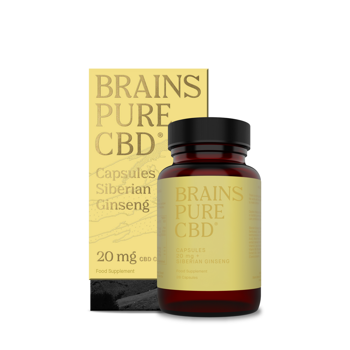 CBD + Siberian Ginseng 20 mg Capsules