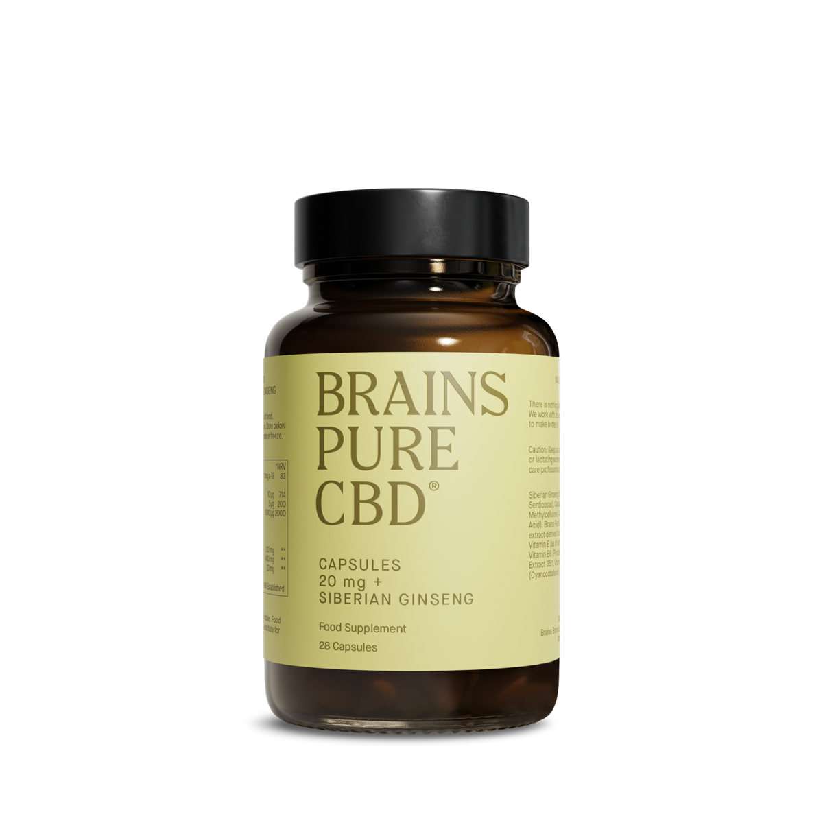 CBD + Siberian Ginseng 20 mg Capsules