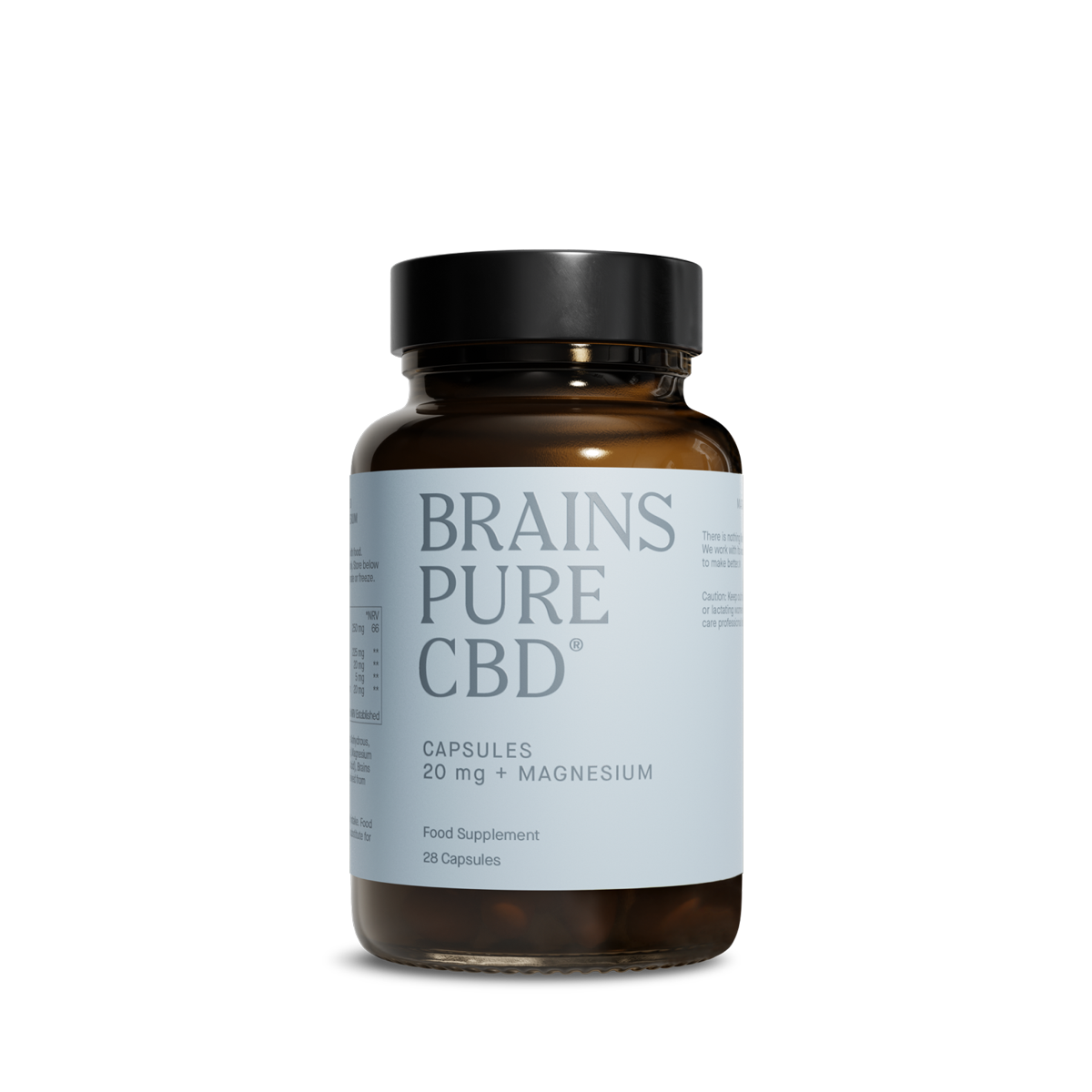 CBD + Magnesium 20 mg Capsules